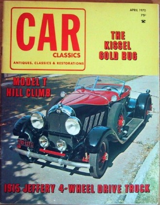 CAR CLASSICS 1970 APR Vol3 #2 - GOLD BUG, MOVIE CARS